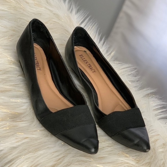 Ellen Tracy the Finn black flats shoes size 8M - Picture 3 of 8